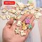 Christmas Ornaments DIY Wooden Christmas Ornaments Mini Blank Wood Slice Cutout Christmas Craft for Holiday Winter Xmas Tree Hanging Decoration DIY Craft,30 Styles